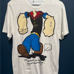 Universal Studios Popeye White T-Shirt S